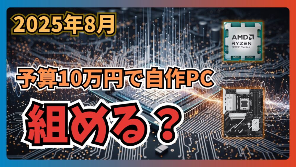 2024年版】OS込み予算税込10万円で組める自作ゲーミングPCの構成と 